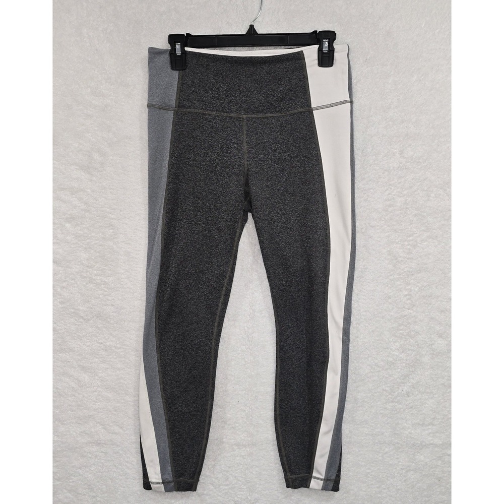 Athleta‎ Women's Grey Colorblock Salutation 7/8 Power Vita Leggings Size Medium